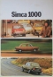 Preview: Simca 1000 Modelprogram 1973 Carbrochure (2986)